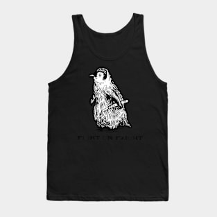 Fight or Flight Funny Penguin Pun Fight Or Flight Meme Tank Top